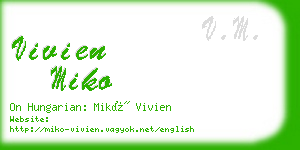 vivien miko business card